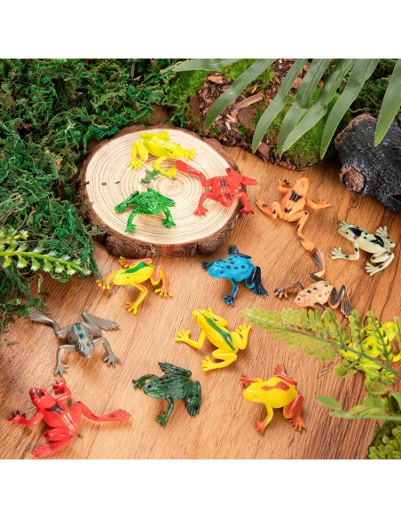 Set de 36 Juguetes de Ranas de Plástico HTZNHXT para Niños