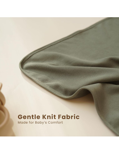 Manta de Bebé Konssy 2 Piezas Suave 83.82x106.68 cm Beige Salvia