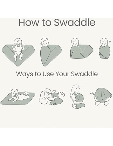 Manta de Bebé Konssy 2 Piezas Suave 83.82x106.68 cm Beige Salvia