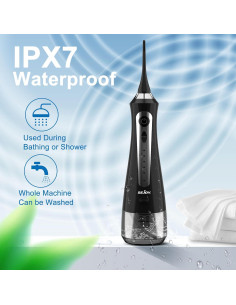 Irrigador Dental Inalámbrico Sejoy C91 230ml 5 Modos 8 Boquillas 2