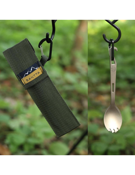 Juego de Cucharas de Titanio SANTTA 2 Piezas Ecológicas