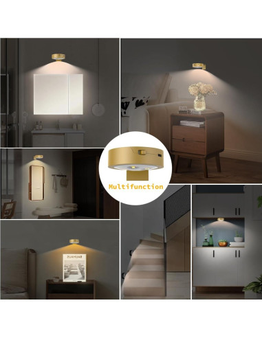 Luces LED Recargables EUIOKUN para Arte en Pared, 2 Paquete