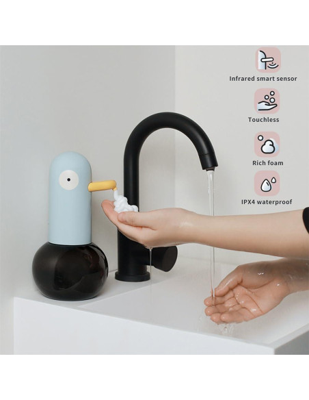 Dispensador de Jabón Automático BESLOWLY Pato Azul 400ml Dispensador de Jabón Automático BESLOWLY Pato Azul 400ml