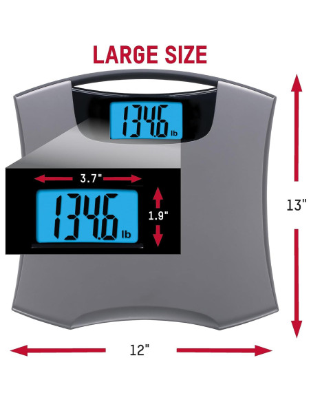 Báscula Digital Taylor 200 kg con Pantalla Jumbo Azul