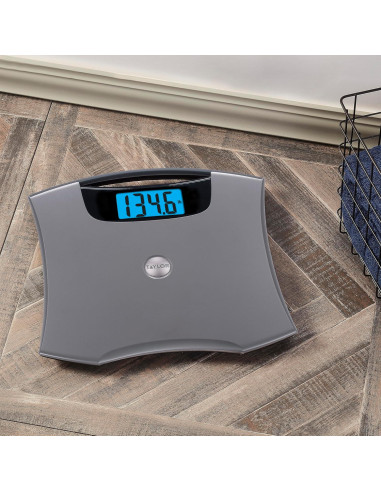 Báscula Digital Taylor 200 kg con Pantalla Jumbo Azul