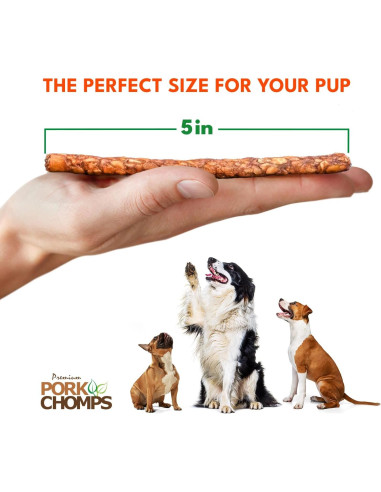 Palitos Munchy Pork Chomps 100 Unidades 5 Pulgadas Sabores Variados