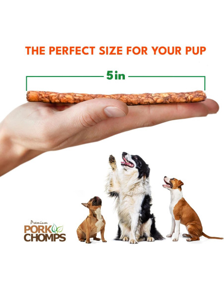 Palitos Munchy Pork Chomps 100 Unidades 5 Pulgadas Sabores Variados