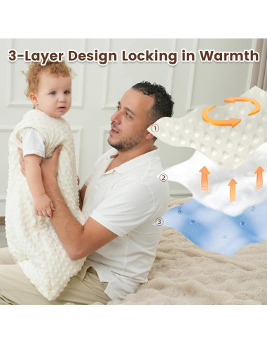 Saco de Sueño para Bebés PHF 2.5 TOG Grande Crema