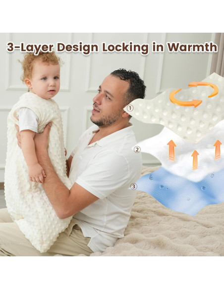 Saco de Sueño para Bebés PHF 2.5 TOG Grande Crema