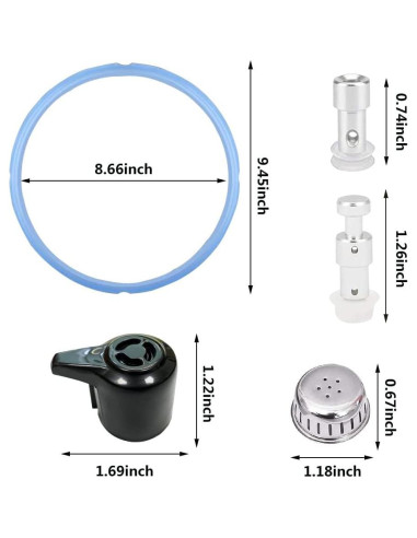 Piezas de Repuesto Wocst para Instant Pot Duo 5/6QT