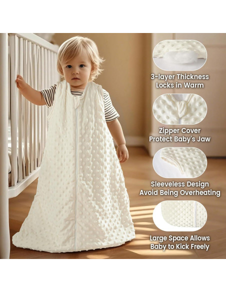 Saco de Sueño para Bebés PHF 2.5 TOG Grande Crema