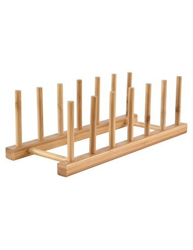 Estante de Platos de Bambú INNERNEED 30x12x10 cm Organizador