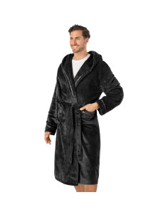 Bata de Baño para Hombre Pavilia con Capucha - Talla Única 2