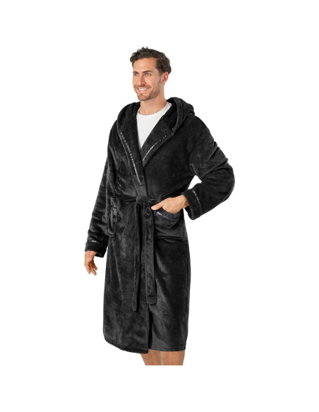 Bata de Baño para Hombre Pavilia con Capucha - Talla Única
