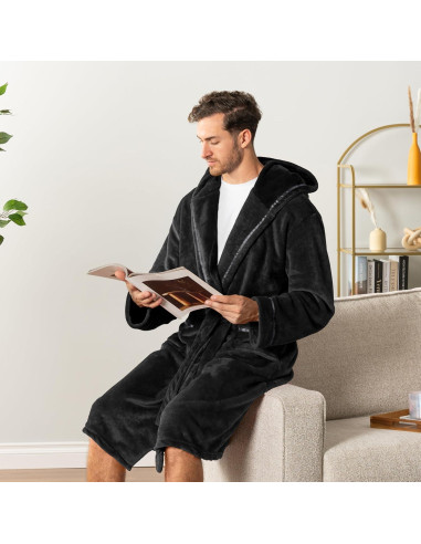 Bata de Baño para Hombre Pavilia con Capucha - Talla Única