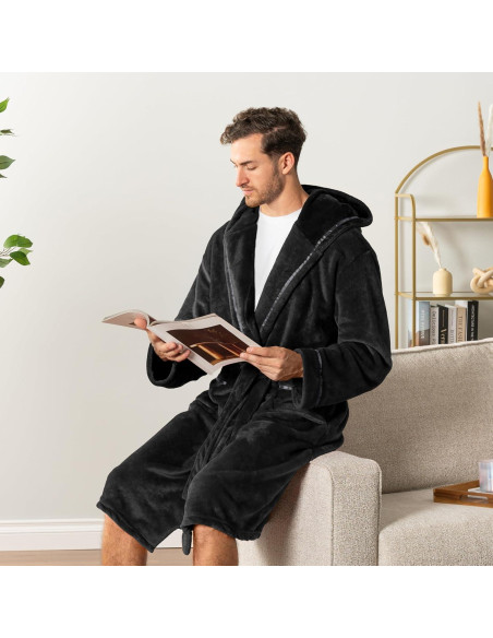 Bata de Baño para Hombre Pavilia con Capucha - Talla Única