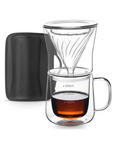 Cafetera de Goteo TaiLake - Filtro Vortex de Vidrio Doble Pared