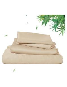 Juego de Sábanas Individual David's Home 100% Bambú Caqui