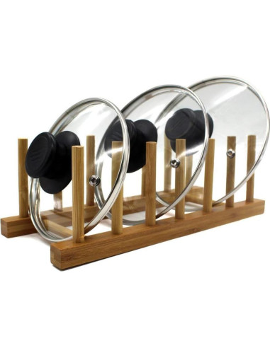 Estante de Platos de Bambú INNERNEED 30x12x10 cm Organizador