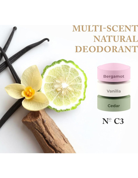 Desodorante Natural Nevo 75g - Bergamota, Vainilla, Cedro