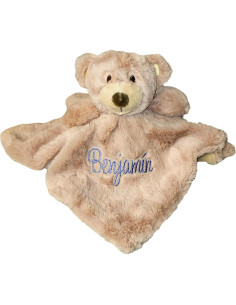 Manta de Seguridad Personalizada SONA G con Oso Marrón 35.56 cm 2