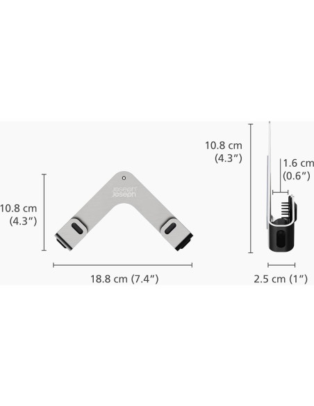 Soportes para Tapas de Olla Joseph Joseph, Acero Inoxidable, 2 Unidades Soportes para Tapas de Olla Joseph Joseph, Acero Inoxidable, 2 Unidades