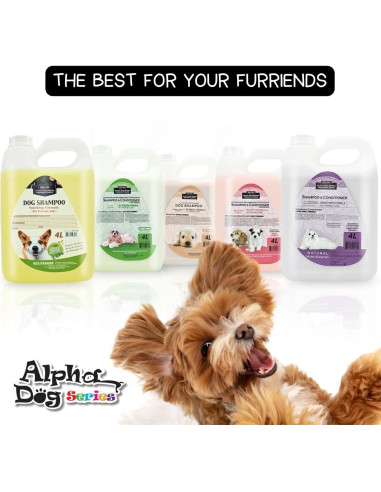 Champú y Acondicionador 2 en 1 Alpha Dog 1 Galón Aloe Vera