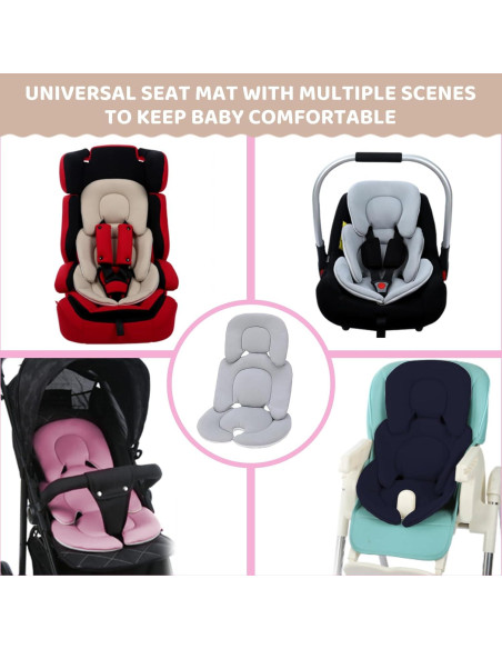 Cojín para Asiento de Auto Bebés Universal Beige - Reversible