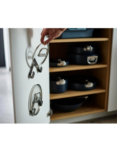 Soportes para Tapas de Olla Joseph Joseph, Acero Inoxidable, 2 Unidades