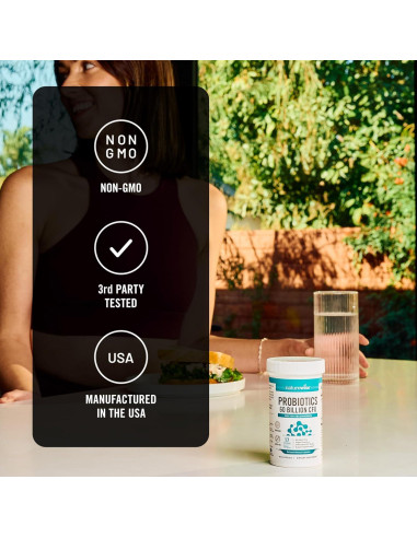 NatureWise Probióticos 60 Mil Millones CFU - 30 Cápsulas Vegetariano