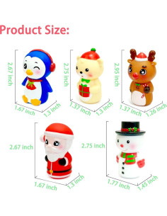 Marionetas de Dedo de Navidad WAHXIAOSW - 5 Piezas 2