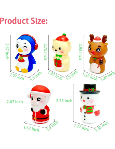 Marionetas de Dedo de Navidad WAHXIAOSW - 5 Piezas