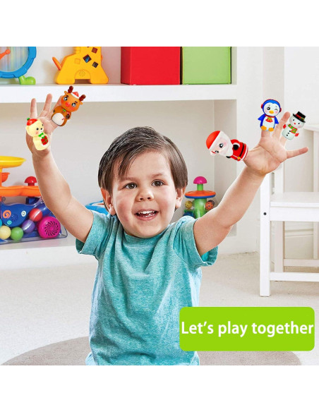 Marionetas de Dedo de Navidad WAHXIAOSW - 5 Piezas