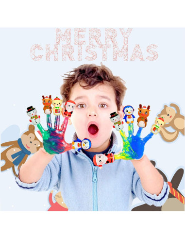 Marionetas de Dedo de Navidad WAHXIAOSW - 5 Piezas