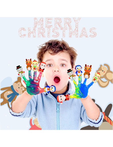 Marionetas de Dedo de Navidad WAHXIAOSW - 5 Piezas