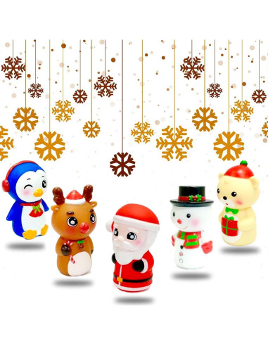 Marionetas de Dedo de Navidad WAHXIAOSW - 5 Piezas