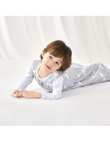 Saco de Sueño 1.5 TOG Oso 100% Algodón Orgánico Bebé 18-36 Meses