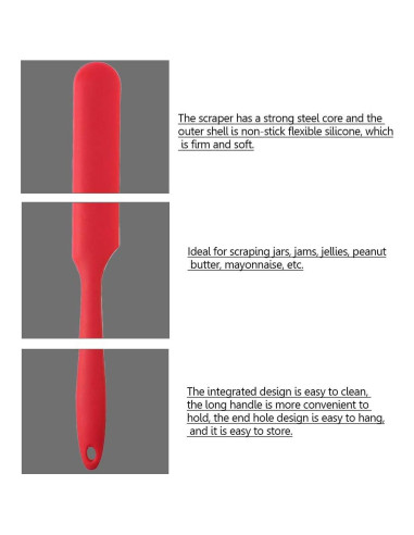 Juego de 4 espátulas de silicona SUMERSHA multicolor 24.4 cm