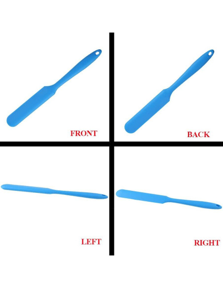 Juego de 4 espátulas de silicona SUMERSHA multicolor 24.4 cm