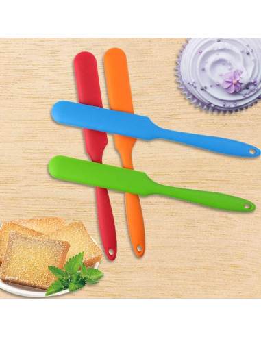 Juego de 4 espátulas de silicona SUMERSHA multicolor 24.4 cm