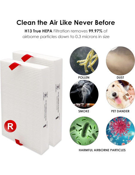 Filtro de Reemplazo Flintar R H13 para Purificadores Honeywell Filtro de Reemplazo Flintar R H13 para Purificadores Honeywell