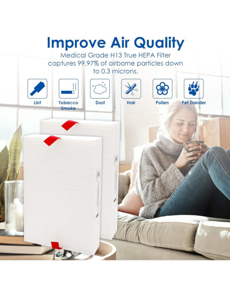 Filtro de Reemplazo Flintar R H13 para Purificadores Honeywell Filtro de Reemplazo Flintar R H13 para Purificadores Honeywell