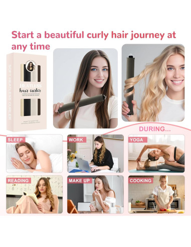 Set de Rizadores Sin Calor Frnoip - 6 Piezas para Cabello