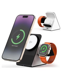 Estación de Carga Inalámbrica 3 en 1 Xiamei 15W MagSafe