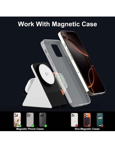 Estación de Carga Inalámbrica 3 en 1 Xiamei 15W MagSafe