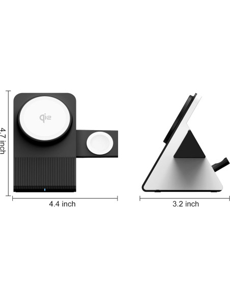 Estación de Carga Inalámbrica 3 en 1 Xiamei 15W MagSafe