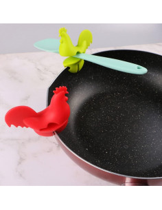 Soporte para Cucharas OUNONA de Silicona Resistente al Calor 2