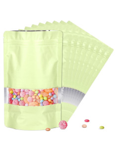 Bolsas Mylar ODDIER 3.5x5" 120pcs Reutilizables Beige