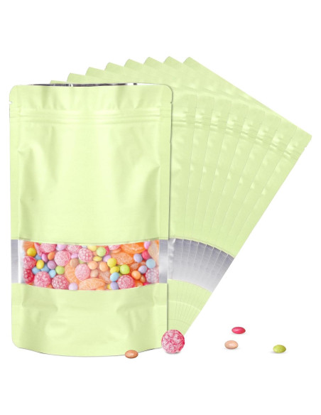 Bolsas Mylar ODDIER 3.5x5" 120pcs Reutilizables Beige