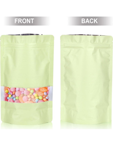 Bolsas Mylar ODDIER 3.5x5" 120pcs Reutilizables Beige